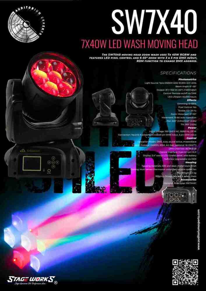 Auditorium SW IP65 Outdoor 7x60W 4in1 LED Moving Wash