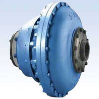 Fluid Coupling - Steel, Sizes Available, Blue Color - Round Head Code, Round Shape, Powder Coated Finish