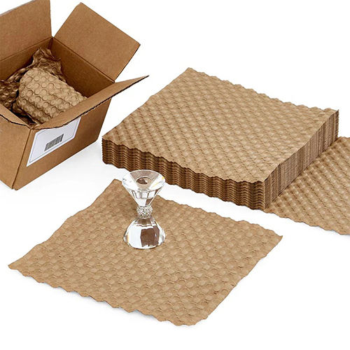 Efficient Bubble Wrap Paper For Cushioning System - Color: Brown