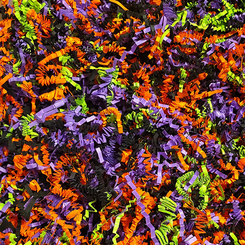 Halloween Colored Crinkle Paper Fill