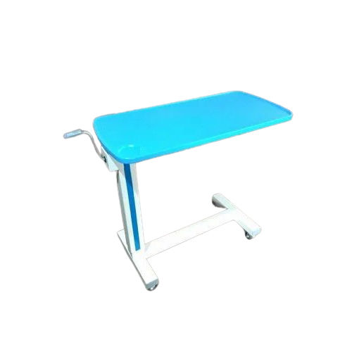 Gear Mechanism Over Bed Table - Color: Blue & White