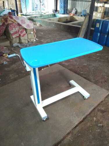 White Mild Steel Overbed Table