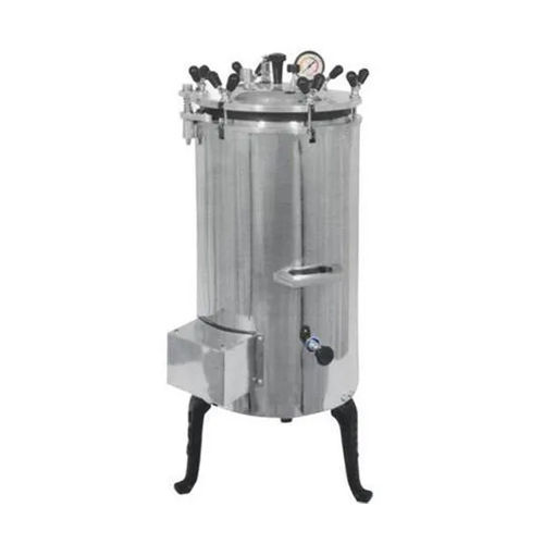 High Pressure Steam Sterilizer - Color: Silver