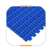 Slat Chain Modular Conveyor Belt - Pvc Material, Various Sizes Available, Blue Color | Industrial Use, Warranty Included
