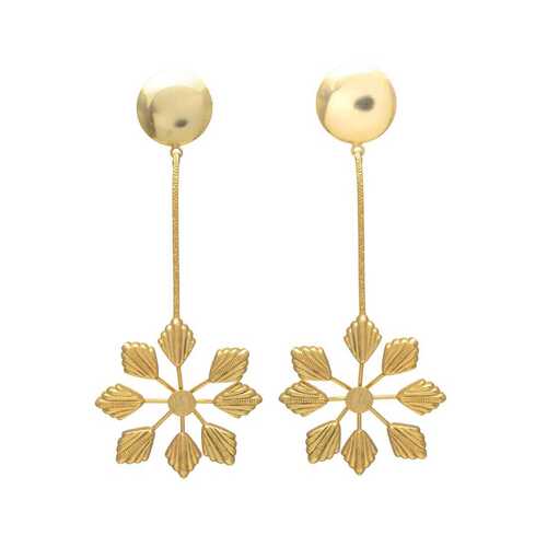 New arrival woman big flowered design dangle earring