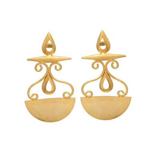 New arrival golden designer drop earring