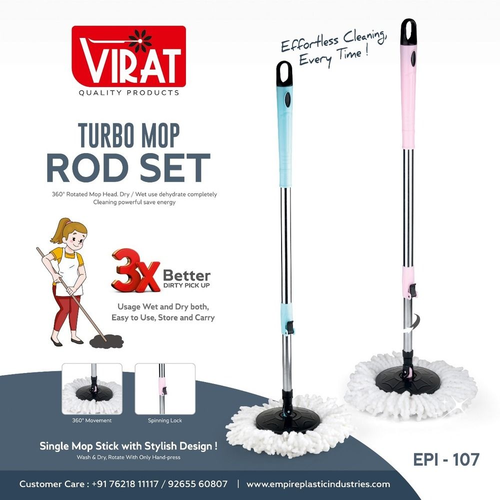 Turbo Bucket Spin Mop Stick