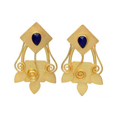 New arrival sapphire hydro gemstone earrings