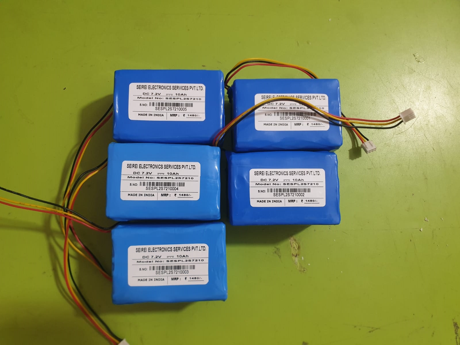 7.2V-10Ah NMC Battery