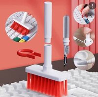 5-in-1 Laptop Cleaning Brush Kit - Nylon, Plastic, 15x10x5 Cm | Multi-task Cleaning Heads For Keyboard, Earphones, And More