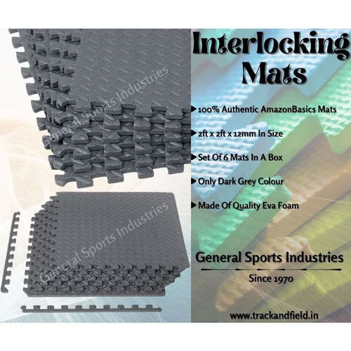 Foam Interlocking Mats - Color: Black