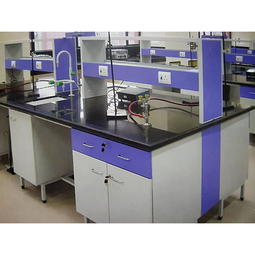 Chemistry Laboratory Island Table With Gas Connection