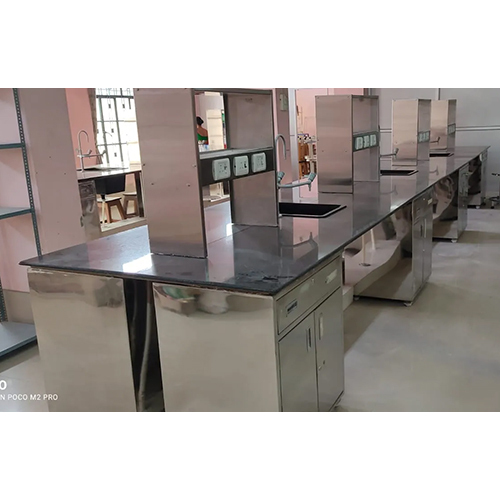 01_SS Modular Island Laboratory Table