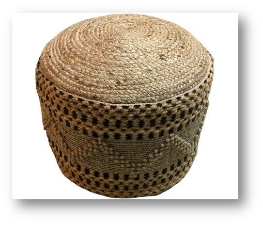 Jute Pouf