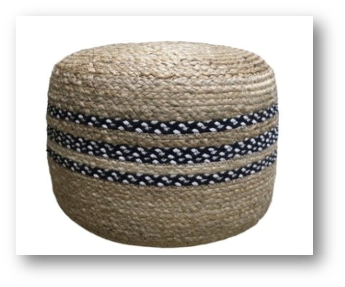 Jute Pouf