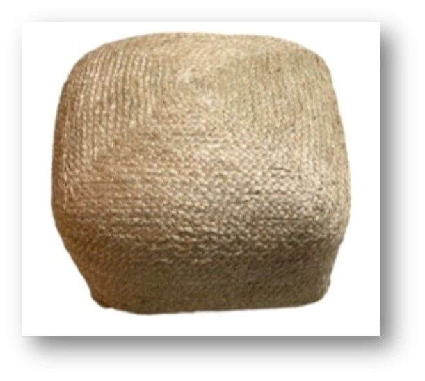 Jute Pouf