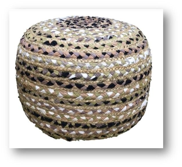 Jute Pouf