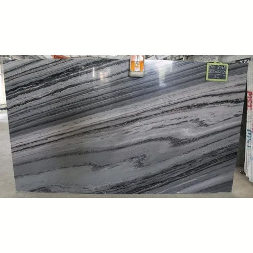 Mercury Black Marble Slab - Size: 315 X 182