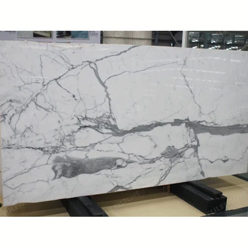 Statuario Marble Slab - Color: White