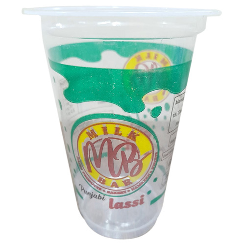 80 Dia 300ml Transparent Printed Glass
