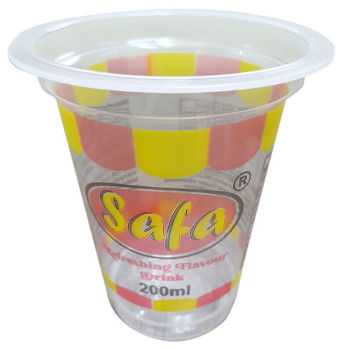 80 Dia 200ml Transparent Printed Glass