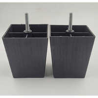 Furniture Legs - Plastic Material, Standard Size, Matte Black Color | Designed For Sofa Usage With Sturdy And Durable Structure