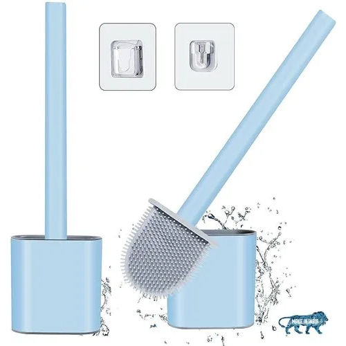 Silicone Toilet Brush - Color: Blue