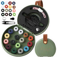 Mini Travel Sewing Kits - Durable Plastic, Various Sizes , Multi-colored With Non-slip Matt Surface