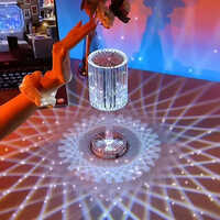 Table Lamp With Remote Touch Control Atmosphere Nightstand Lamp - Color: Transparent