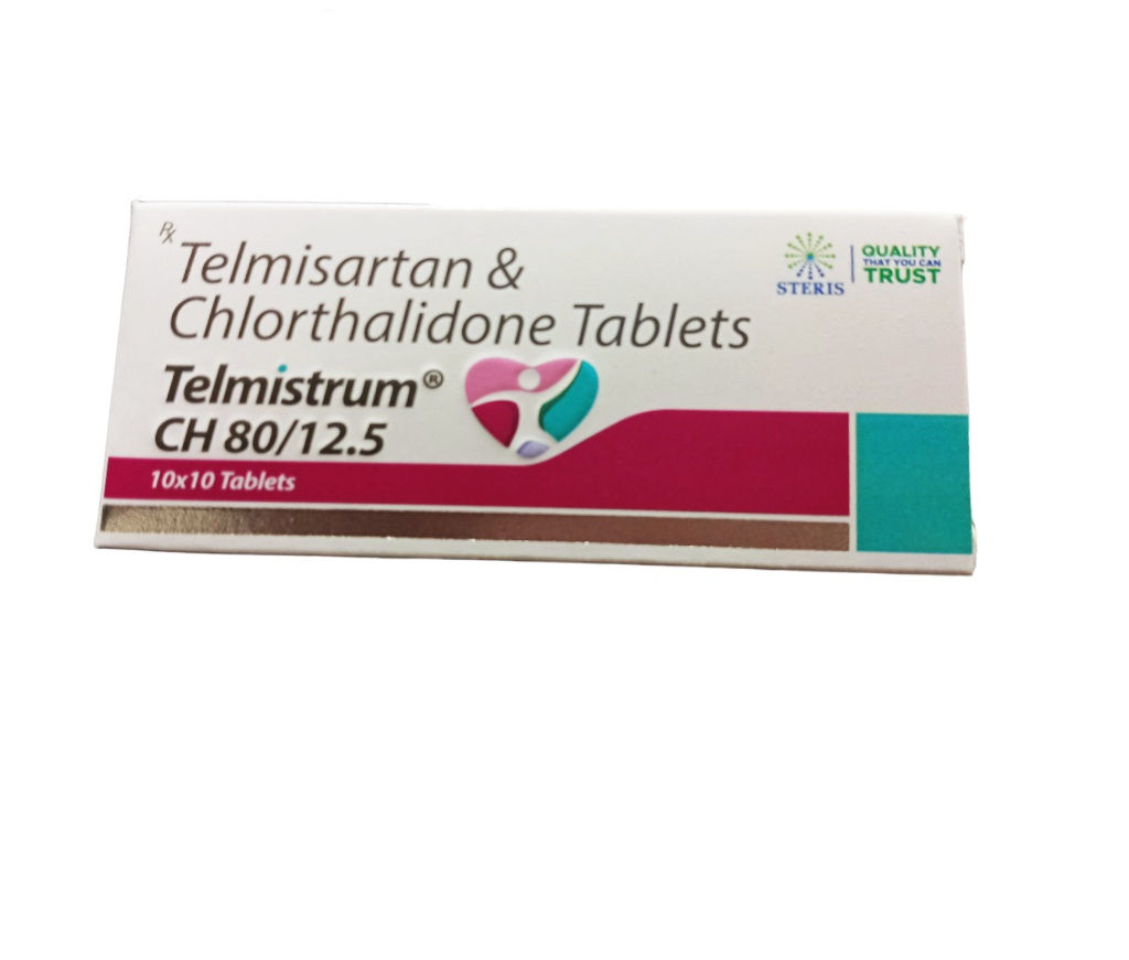 Telmisartan IP (80 mg) , Chlorthalidone IP (12.5mg)