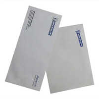 White Printed Envelope - Paper Material, Standard Size, Classic White Hue - Good Quality, Stylish Printed Design