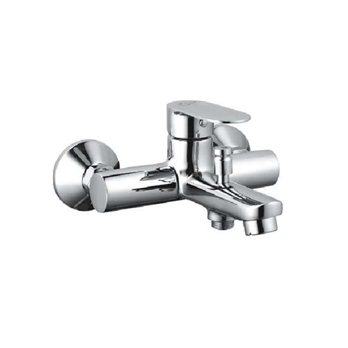 Single Lever Wall Mixer - Color: Silver