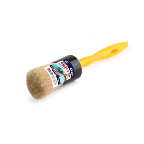 Akor Expert Round Brush With Ergonomic Handle And Well Suited For Enamels