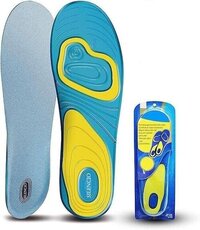 Silicone Gel Insole Blue - Lightweight Silicone, Adjustable Cut Size, Honeycomb Shock Absorption Design, All-day Comfort Support
