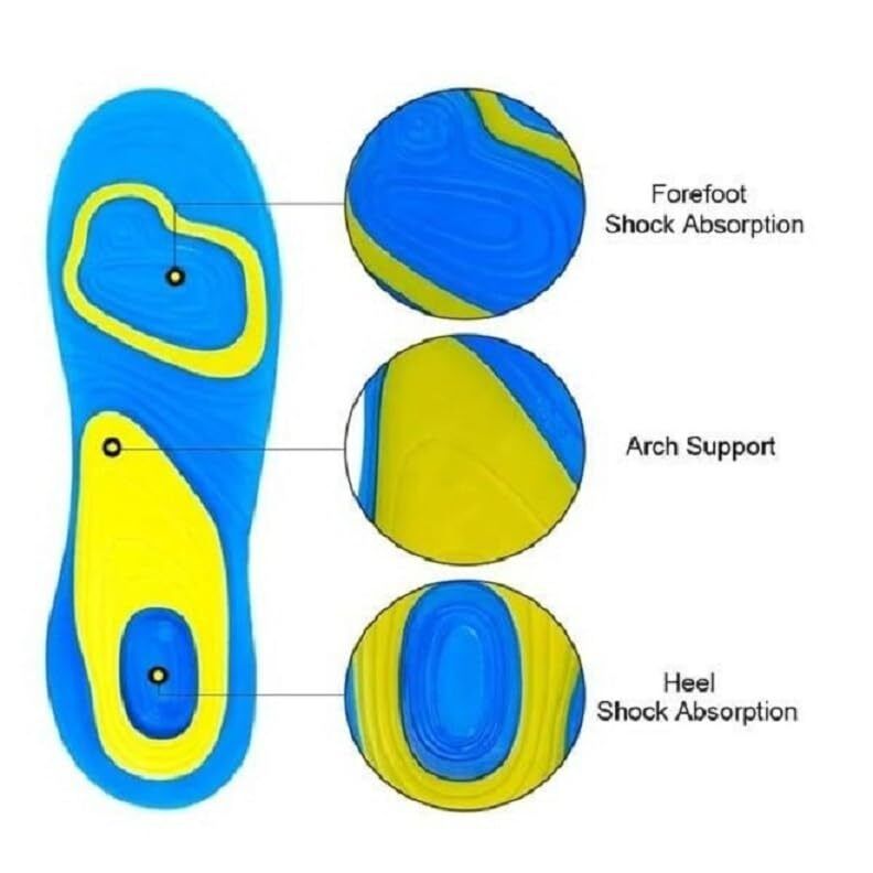 Silicone Gel insole Blue