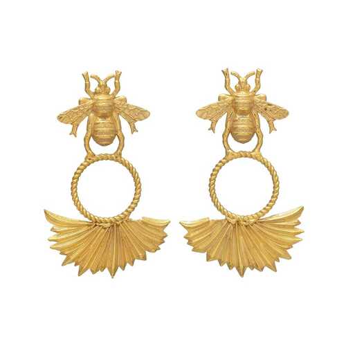 New arrival golden bee design unique earrings