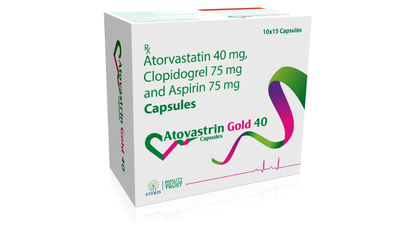 Aspirin (75mg), Atorvastatin (40mg), Clopidogrel (75mg)