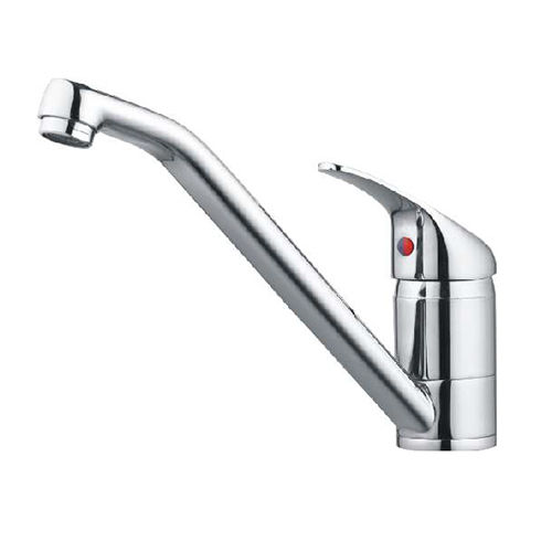 Table Mounted Sink Mixer - Color: Silver