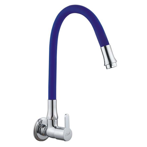 Blue Single Flow Sink Cock