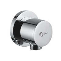 Round Wall Outlet - Color: Silver
