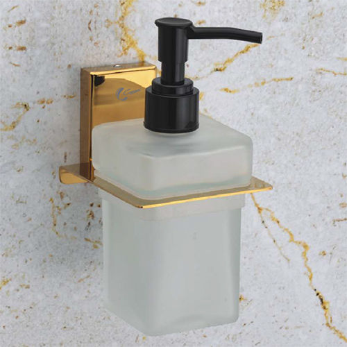 Pvd Gold Liquid Soap Dispenser - Color: Golden