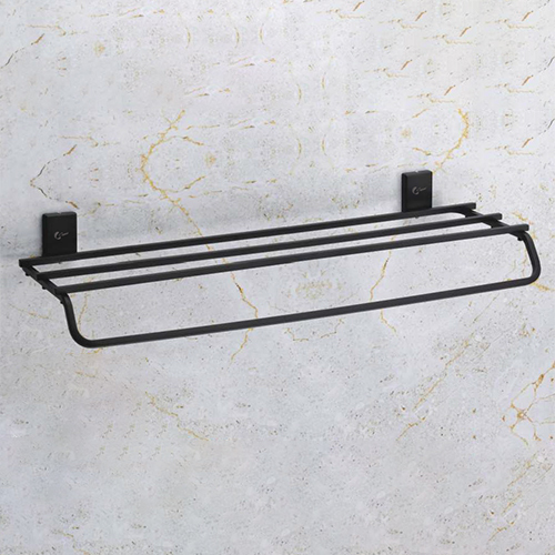 SS Black Cube 24 Inch Towel Rack