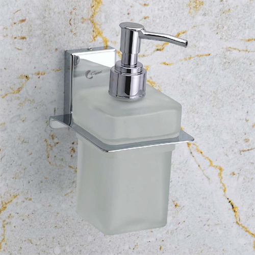 SS Cube Chrome Liquid Soap Dispenser