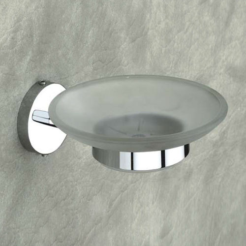 Ss Grand Chrome Soap Dish Glass - Color: Silver