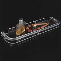Clear Acrylic D-shelf - Color: Transparent