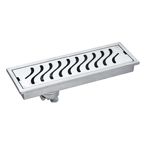 Wave SS Shower Drainer