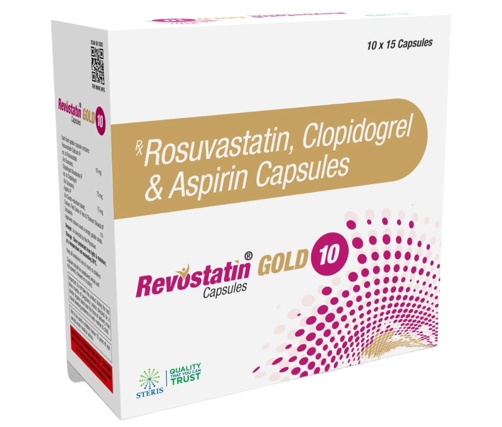 Rosuvastatin (10mg), Clopidogrel (75mg) & Aspirin (75)