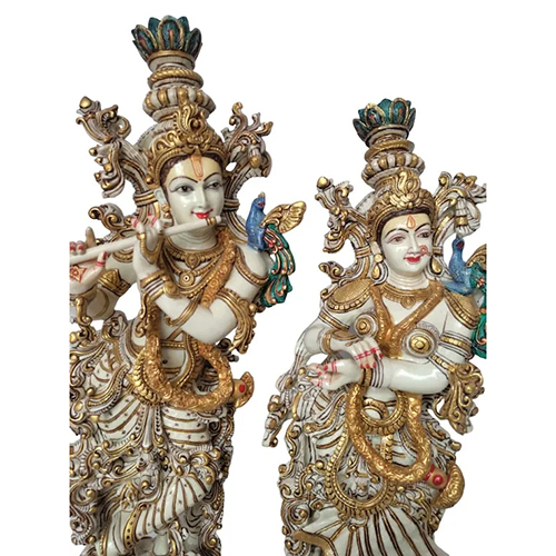 Marble Lord Radha Krishna Statue