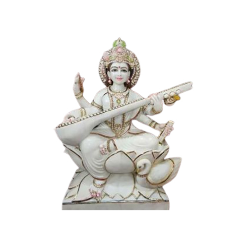 Marble Maa Saraswati Statue