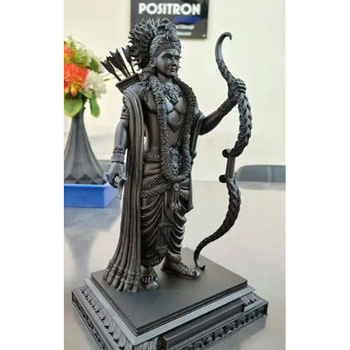 Black Marble Lord Shri Ram Statue - Product Type: Sculpture